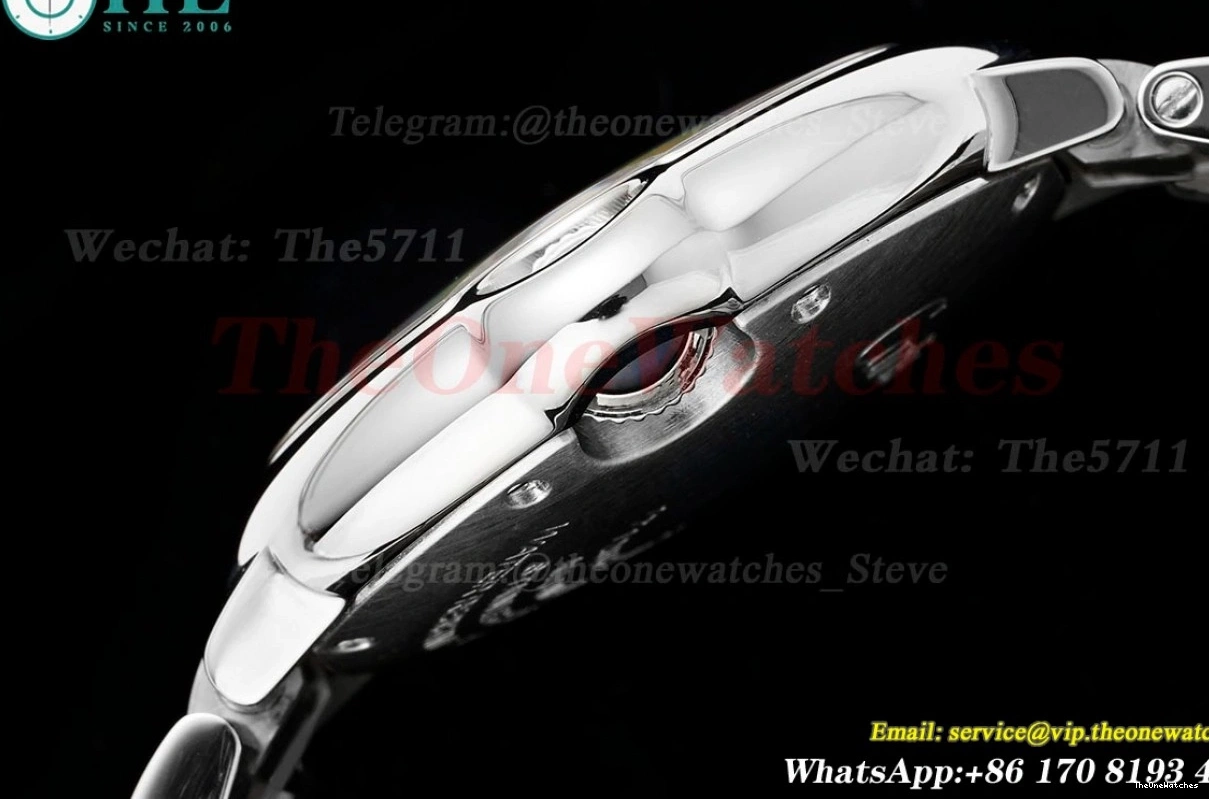 White Dial AF SS Bleu SS Cartier Ballon De Quartz 33mm 0327